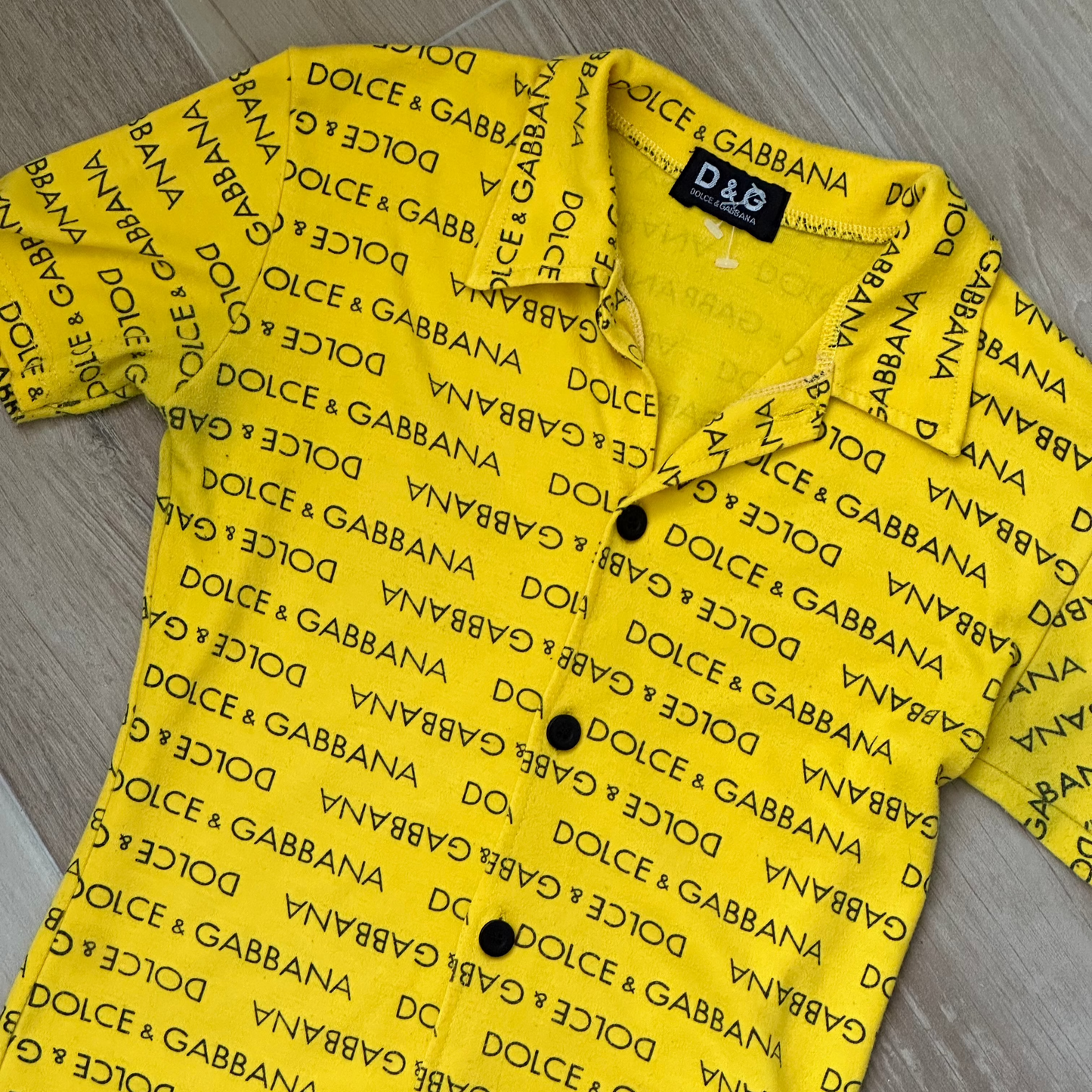 Dolce & Gabbana Graphic Baby Tee, Downtown Girl Aesthetic Tee (S)