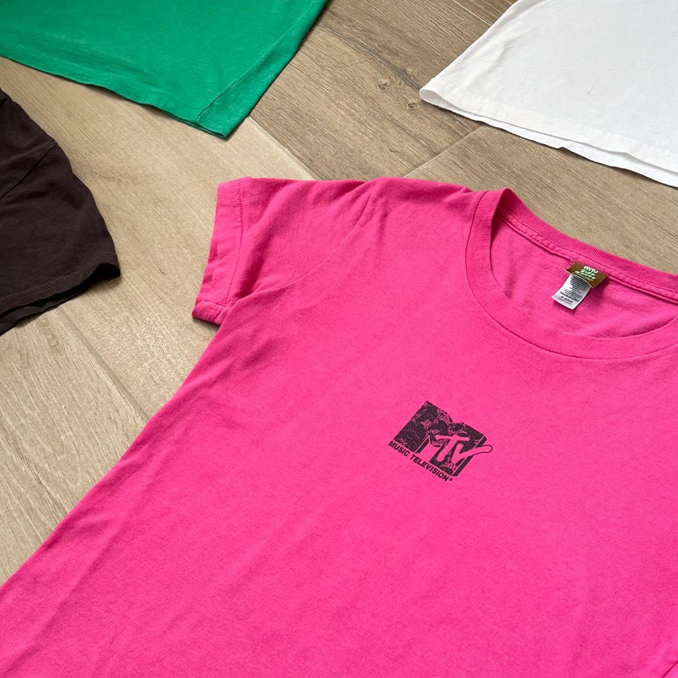 Vintage "I Want My MTV" Logo Print Tee, Y2K Indie Grunge Print Top (S)