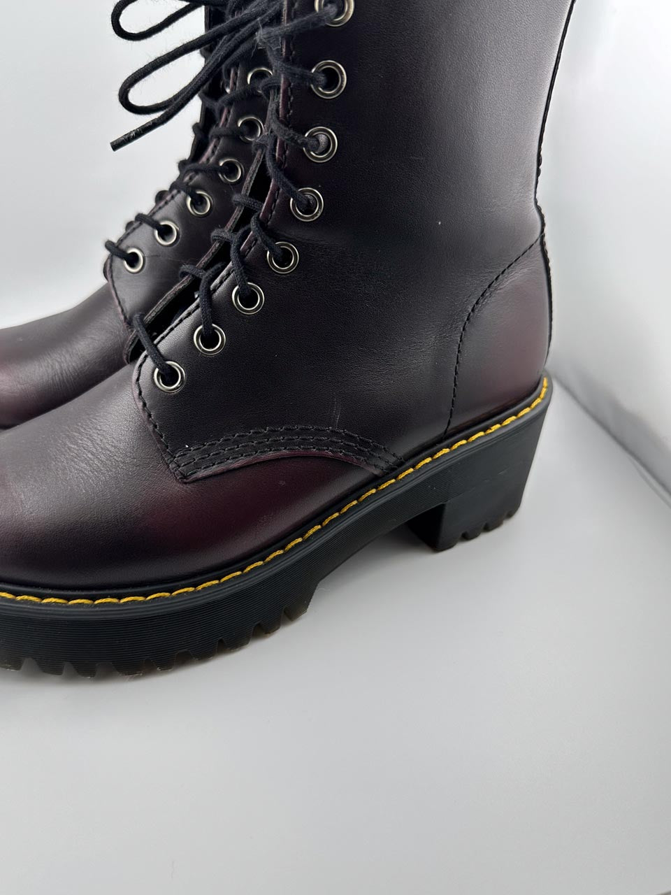 Indie Sleeze Doc Marten Smooth Leather Platform Punk Boots, Goth Punk Shoes (6.5M)