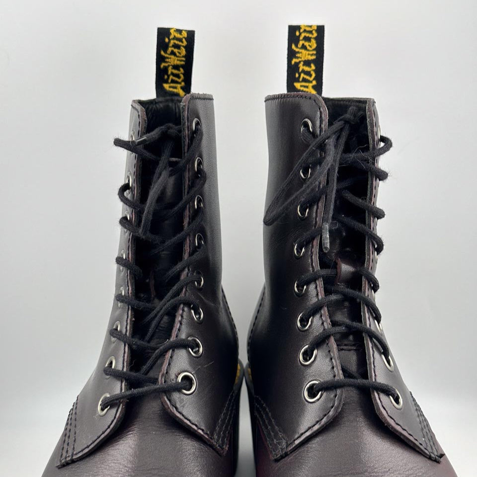 Indie Sleeze Doc Marten Smooth Leather Platform Punk Boots, Goth Punk Shoes (6.5M)
