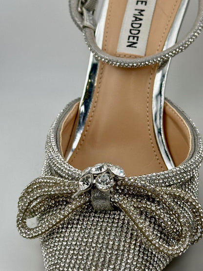 Steve Madden Coquette Rhinestone Bow Pointed Stiletto Heels (US 6.5M)