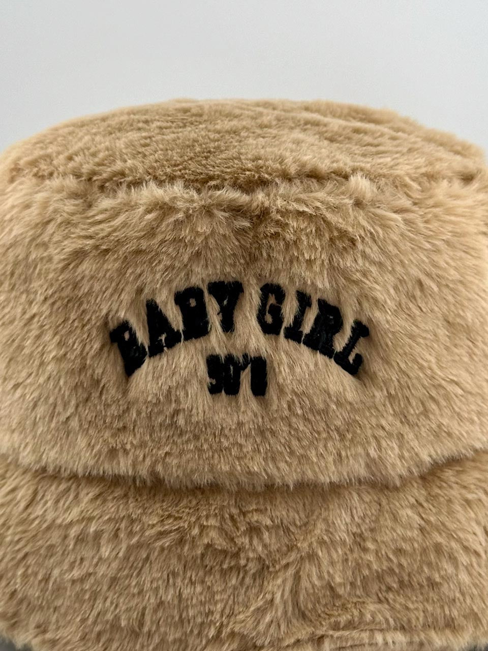 Y2K Embroidered Baby 90s Casual Fuzzy Bucket Hat, Unisex Festival Bucket Hat