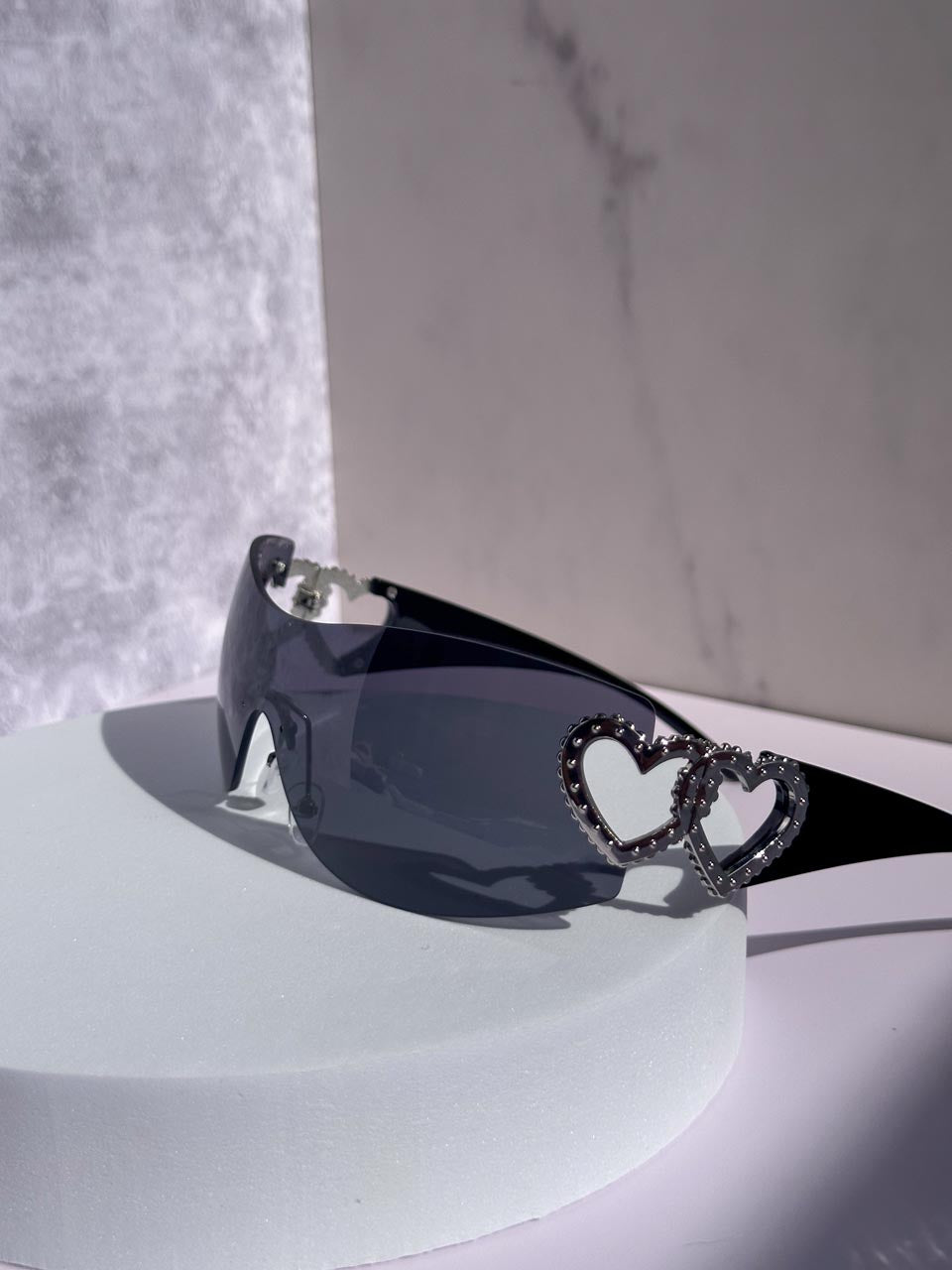 Y2K Rimless Wrap Around Sunglasses for Women, Unisex Eyewear