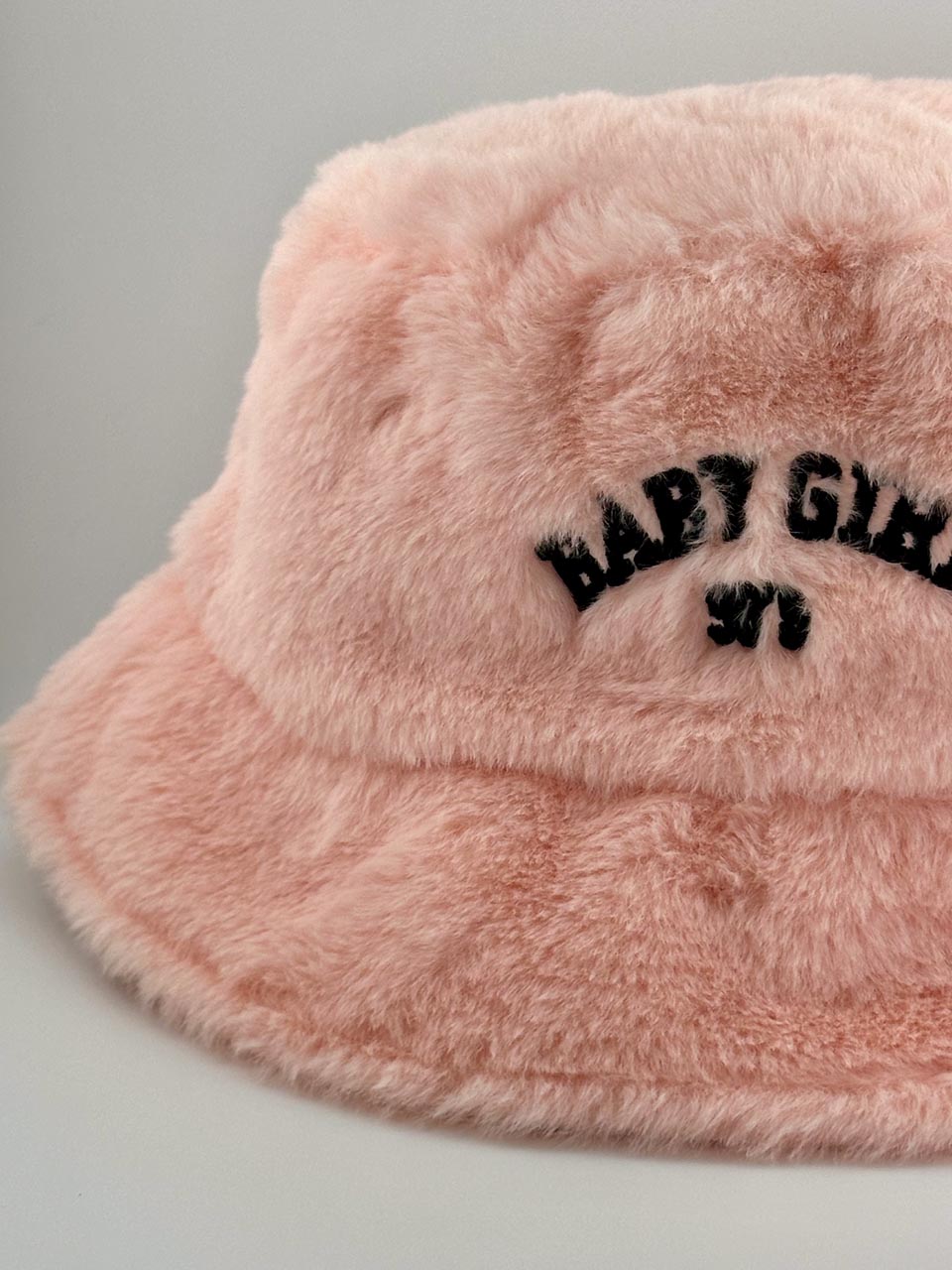 Y2K Embroidered Baby 90s Casual Fuzzy Bucket Hat, Unisex Festival Bucket Hat