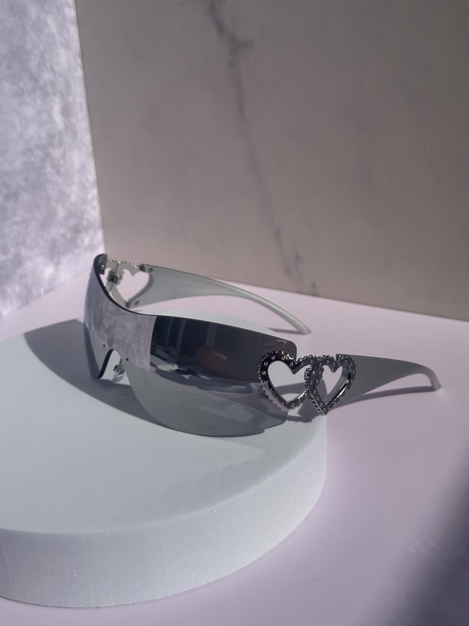 Y2K Rimless Wrap Around Sunglasses for Women, Unisex Eyewear
