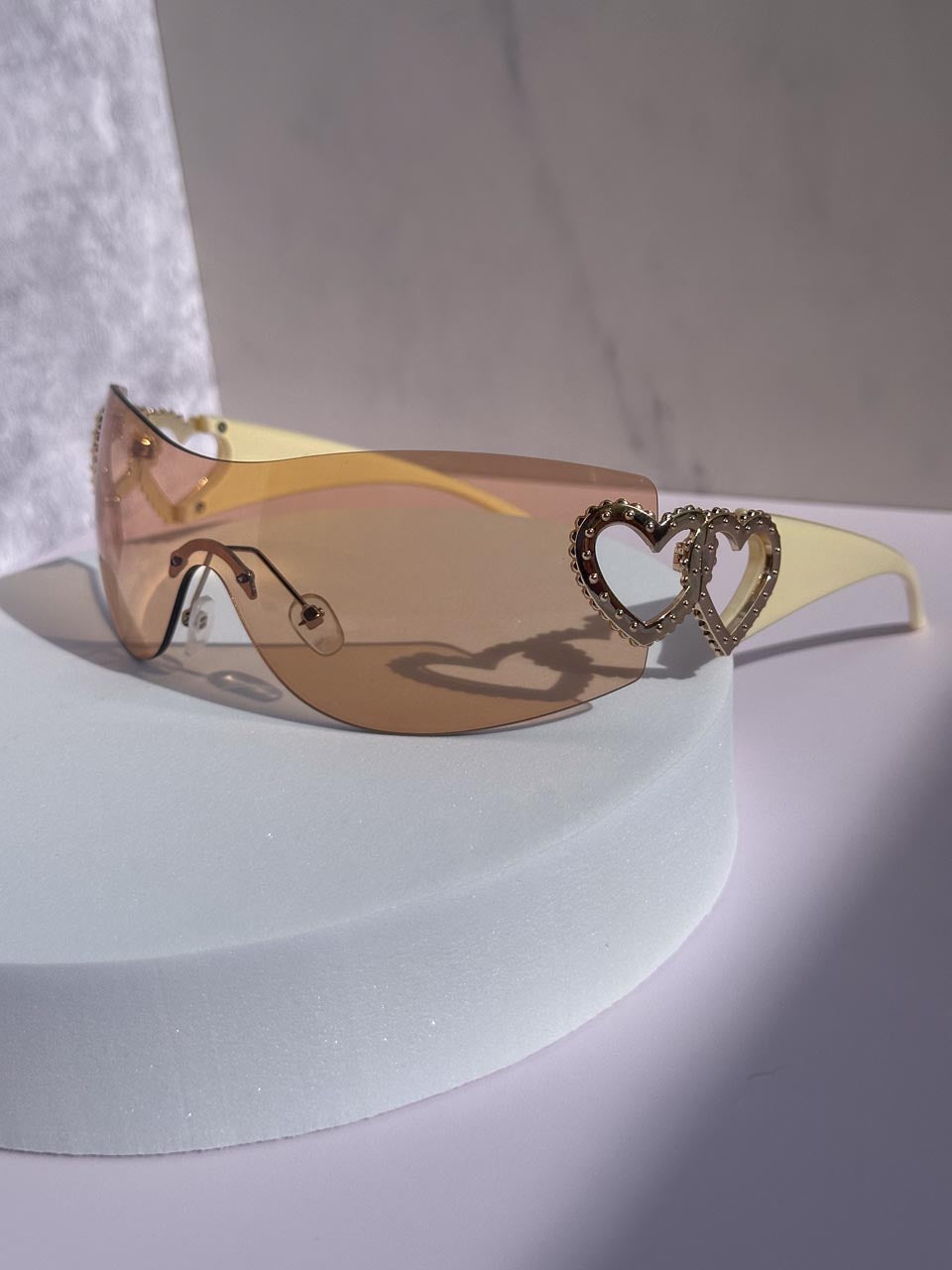 Y2K Rimless Wrap Around Sunglasses for Women, Unisex Eyewear
