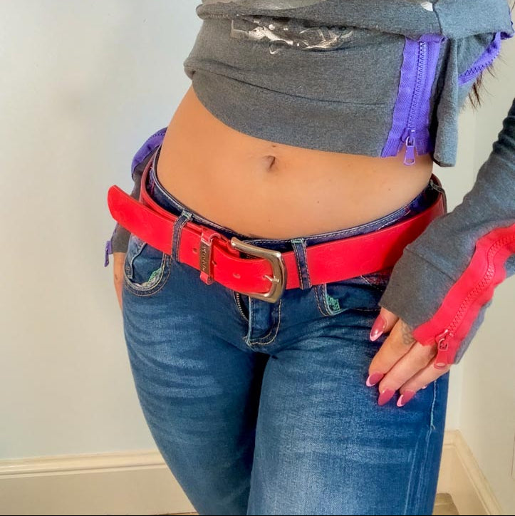 Y2K MUDD Belt, Fairy Grunge Butterfly Waist Belt (M/L)
