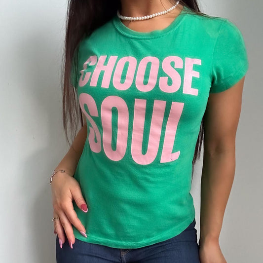 Y2K Triple Five Soul Printed Tee, Trendy Y2K Aesthetic Tee (M)