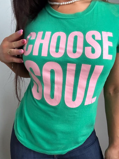 Y2K Triple Five Soul Printed Tee, Trendy Y2K Aesthetic Tee (M)